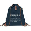 sac a dos homme bleu coton recycle avec pochette idee cadeau utile pour collegue papa ou ami cadeau homme noel anniversaire secret santa ou depart a la retraite sac durable pratique et robuste design sobre et elegant