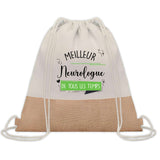 Sac Fête des Pères Papi Papa Cadeau anniversaire Noël Travail Boulot Métier Départ Retraite Collègue Homme cabas shopping plage