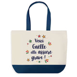 Sac Fête des Mères Mamie Famille Idée Cadeau anniversaire Noël Travail Boulot Métier Départ Retraite Collègue Femme cabas shopping plage