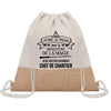 Sac Fête des Pères Papi Papa Cadeau anniversaire Noël Travail Boulot Métier Départ Retraite Collègue Homme cabas shopping plage