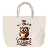 Sac Fête des Mères Mamie Famille Idée Cadeau anniversaire Noël Travail Boulot Métier Départ Retraite Collègue Femme cabas shopping plage