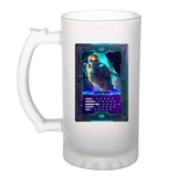 fete des peres papa carte geek gamer cadeau anniversaire noel chope verre à bière cervoise