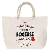 Sac Fête des Mères Mamie Famille Idée Cadeau anniversaire Noël Travail Boulot Métier Départ Retraite Collègue Femme cabas shopping plage
