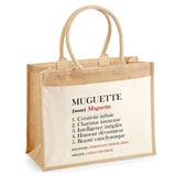 Sac Fête des Mères Mamie MAman Soeur Femme Famille Idée Cadeau anniversaire Noël Travail Boulot Métier Départ Retraite Collègue Femme cabas shopping plage