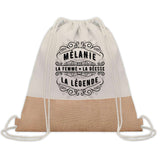 Sac Fête des Mères Mamie Maman Cadeau anniversaire Noël Travail Métier Départ Retraite Collègue Femme cabas shopping plage