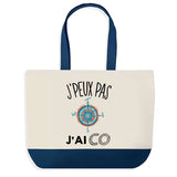 Sac de shopping bleu J'peux pas Course d'orientation