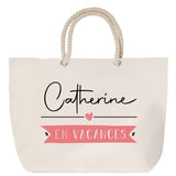 Sac Fête des Mères Mamie Famille Idée Cadeau anniversaire Noël Travail Boulot Métier Départ Retraite Collègue Femme cabas shopping plage