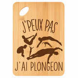 Planche bambou gravée personnalisée femme homme idée cadeau Fête des Mères Fête des Pères apéro papa maman prénom cuisine plateau fromage
