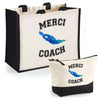 Cabas homme ou femme sac plage ou shopping tote bag pochette trousse Idée cadeau original pour anniversaire Noël travail départ retraite collègue famille fete des mères fetes des pères papa maman mamie papi