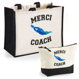Cabas homme ou femme sac plage ou shopping tote bag pochette trousse Idée cadeau original pour anniversaire Noël travail départ retraite collègue famille fete des mères fetes des pères papa maman mamie papi
