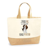 Sac Jute Fête des Mères Fêtes des Pères Mamie Papi Famille Idée Cadeau anniversaire Noël Travail Boulot Métier Départ Retraite Collègue Femme Homme