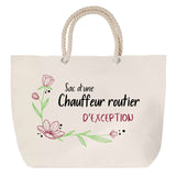 Sac Fête des Mères Mamie Famille Idée Cadeau anniversaire Noël Travail Boulot Métier Départ Retraite Collègue Femme cabas shopping plage