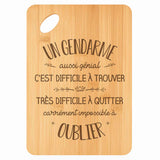Planche bambou gravée personnalisée homme idée cadeau Fête des Pères apéro 30×20 prénom cuisine plateau fromage anniversaire noel papa papi 