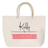 Sac Fête des Mères Mamie Famille Idée Cadeau anniversaire Noël Travail Boulot Métier Départ Retraite Collègue Femme cabas shopping plage