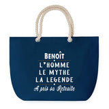 Sac de plage Bleu anse corde Benoît Retraite