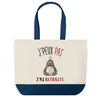 Sac de shopping bleu J'peux pas Retraite