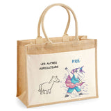 Sac Fête des Pères Papa Papi Frère Homme Famille Idée Cadeau anniversaire Noël Travail Boulot Métier Départ Retraite Collègue cabas 