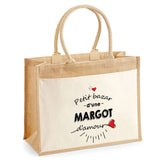 Sac Fête des Mères Mamie MAman Soeur Femme Famille Idée Cadeau anniversaire Noël Travail Boulot Métier Départ Retraite Collègue Femme cabas shopping plage