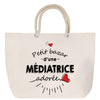 Sac Fête des Mères Mamie Famille Idée Cadeau anniversaire Noël Travail Boulot Métier Départ Retraite Collègue Femme cabas shopping plage
