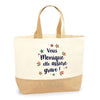 Sac Jute Fête des Mères Fêtes des Pères Mamie Papi Famille Idée Cadeau anniversaire Noël Travail Boulot Métier Départ Retraite Collègue Femme Homme