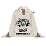 Sac à dos avec pochette Super Agent Immobilier