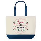 Sac Fête des Mères Mamie Famille Idée Cadeau anniversaire Noël Travail Boulot Métier Départ Retraite Collègue Femme cabas shopping plage