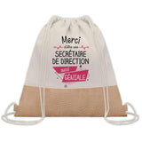 Sac Fête des Mères Mamie Maman Cadeau anniversaire Noël Travail Métier Départ Retraite Collègue Femme cabas shopping plage