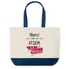 Sac de shopping bleu Merci Atsem Géniale