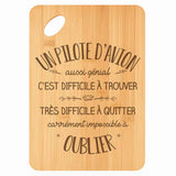 Planche bambou gravée personnalisée homme idée cadeau Fête des Pères apéro 30×20 prénom cuisine plateau fromage anniversaire noel papa papi 
