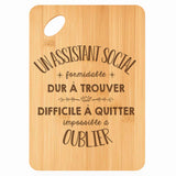 Planche bambou gravée personnalisée homme idée cadeau Fête des Pères apéro 30×20 prénom cuisine plateau fromage anniversaire noel papa papi 