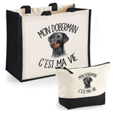 Cabas homme ou femme sac plage ou shopping tote bag pochette trousse Idée cadeau original pour anniversaire Noël travail départ retraite collègue famille fete des mères fetes des pères papa maman mamie papi