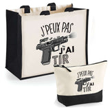 Cabas homme ou femme sac plage ou shopping tote bag pochette trousse Idée cadeau original pour anniversaire Noël travail départ retraite collègue famille fete des mères fetes des pères papa maman mamie papi