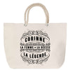 Sac Fête des Mères Mamie Famille Idée Cadeau anniversaire Noël Travail Boulot Métier Départ Retraite Collègue Femme cabas shopping plage