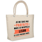 Sac Fête des Mères Mamie Famille Idée Cadeau anniversaire Noël Travail Boulot Métier Départ Retraite Collègue Femme cabas shopping plage