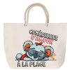 Sac Fête des Mères Mamie Famille Idée Cadeau anniversaire Noël Travail Boulot Métier Départ Retraite Collègue Femme cabas shopping plage
