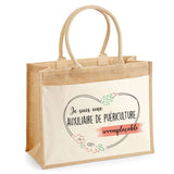 Sac Fête des Mères Mamie MAman Soeur Femme Famille Idée Cadeau anniversaire Noël Travail Boulot Métier Départ Retraite Collègue Femme cabas shopping plage