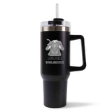 Mug isotherme Noir super Biologiste Femme