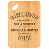 Planche bambou gravée personnalisée homme idée cadeau Fête des Pères apéro 30×20 prénom cuisine plateau fromage anniversaire noel papa papi 