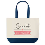 Sac de shopping bleu Chantal en Vacances