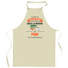 Cadeau Cuisinier cuisinière mère maman papa père mamie papi Vêtement Blouse de protection Barbecue Jardinage Tablier de Travail Tâches ménagères 