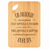 Planche bambou gravée personnalisée homme idée cadeau Fête des Pères apéro 30×20 prénom cuisine plateau fromage anniversaire noel papa papi 