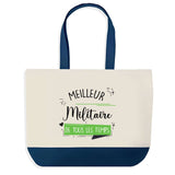 Sac de shopping bleu Meilleur Militaire de tous les temps