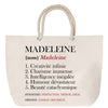 Sac Fête des Mères Mamie Famille Idée Cadeau anniversaire Noël Travail Boulot Métier Départ Retraite Collègue Femme cabas shopping plage