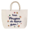 Sac Fête des Mères Mamie Famille Idée Cadeau anniversaire Noël Travail Boulot Métier Départ Retraite Collègue Femme cabas shopping plage