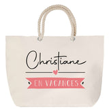 Sac Fête des Mères Mamie Famille Idée Cadeau anniversaire Noël Travail Boulot Métier Départ Retraite Collègue Femme cabas shopping plage
