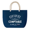 Sac de plage Bleu anse corde Certifiée meilleure Comptable