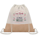 Sac Fête des Mères Mamie Famille Idée Cadeau anniversaire Noël Travail Boulot Métier Départ Retraite Collègue Femme cabas shopping plage