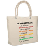 Sac Fête des Mères Fete des Pères Papi Mamie Famille Cadeau anniversaire Noël Travail Boulot Métier Retraite Collègue Femme Homme Cabas
