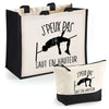 Cabas homme ou femme sac plage ou shopping tote bag pochette trousse Idée cadeau original pour anniversaire Noël travail départ retraite collègue famille fete des mères fetes des pères papa maman mamie papi