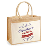 Sac Fête des Mères Mamie MAman Soeur Femme Famille Idée Cadeau anniversaire Noël Travail Boulot Métier Départ Retraite Collègue Femme cabas shopping plage